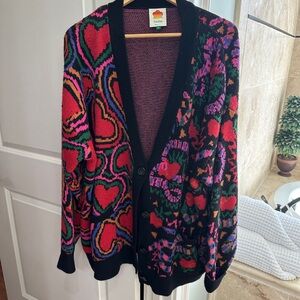 Farm Rio Wild Hearts Snakes Cardigan